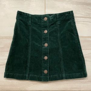 Forever 21 corduroy button down mini skirt